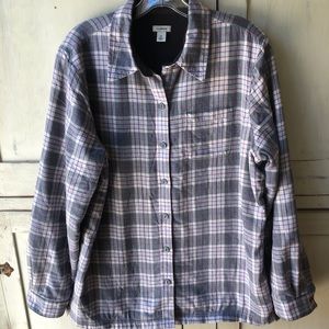 LL Bean fleece lined flannel barely worn